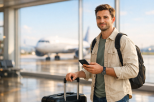 7 Errores fatales al comprar vuelos internacionales (y cómo evitarlos) chequeo en aeropuerto